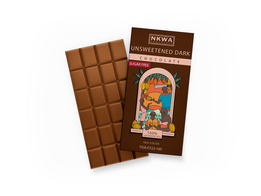 Nkwa Unsweetened Dark Chocolate